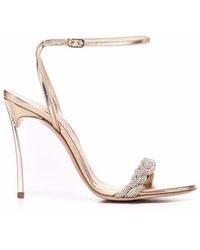 Casadei - Embellished High-heeled Sandals - Lyst