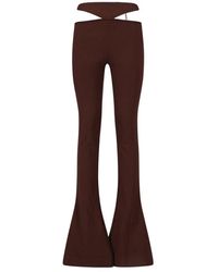 The Attico - Cut-out Flared Trousers - Lyst