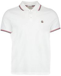 Moncler - Logo-appliqué Regular-fit Cotton Polo Shirt - Lyst
