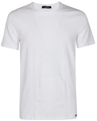 Tom Ford - White Cotton Crew Neck T-shirt - Lyst