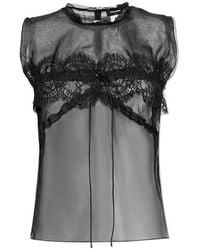 DSquared² - Sleeveless Silk Top - Lyst