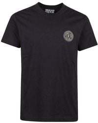 Versace - Logo Patch Crewneck T-shirt - Lyst
