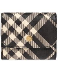 Burberry - Wallet With Check Pattern - Lyst