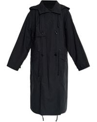 Lemaire - Light Hooded Trench Coat - Lyst