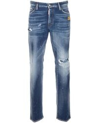 DSquared² - Distressed Bleached-wash Design Jeans - Lyst