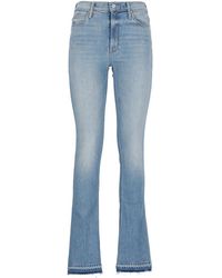 Mother - High-waisted Flared Skinny Jeans - Lyst