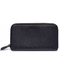 Ferragamo - Embossed Leather Zip Around Wallet - Lyst