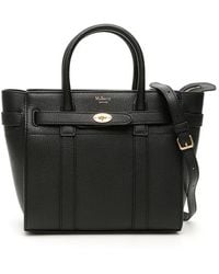 Mulberry - Grain Leather Zipped Bayswater Mini Bag - Lyst
