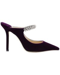 jimmy choo crystal mules