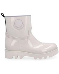Moncler - Logo Embroidered Slip-on Ankle Boots - Lyst