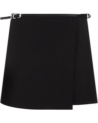 Givenchy - Mini Wrap Voyou Skirt - Lyst