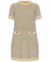 Tory Burch - Dress With Metallic Threads - Lyst