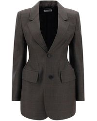 Balenciaga - Checked Single-breasted Jacket - Lyst