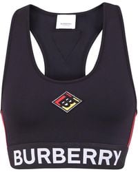 Burberry Logo Sports Bra - Black