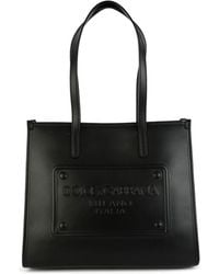 Dolce & Gabbana - Embossed Plaque Tote Bag - Lyst