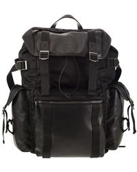 Tod's - Fabric And Leather Medium Backpack - Lyst