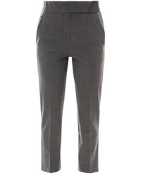 Brunello Cucinelli - Slim-fit Cropped Trousers - Lyst