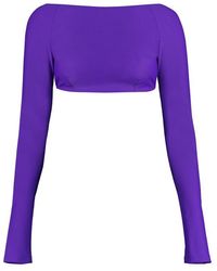 Emilio Pucci - Knitted Crop Top - Lyst