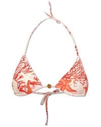 Versace - Barocco Sea Printed Bikini Top - Lyst