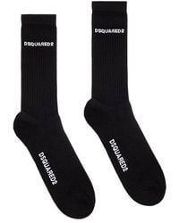 DSquared² - Logo Socks - Lyst