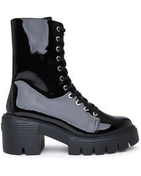 Stuart Weitzman - Patent Leather Soho Boots - Lyst