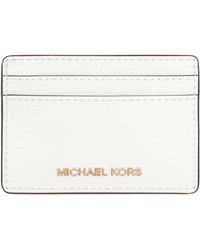 MICHAEL Michael Kors - Michael Kors Jet Set Logo Lettering Cardholder - Lyst