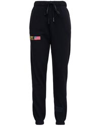 Autry Logo Embroidered Drawstring Pants - Black