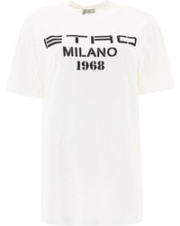 Etro - Logo Printed Oversized T-shirt - Lyst
