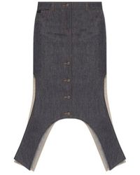 Courreges - Denim Skirt - Lyst