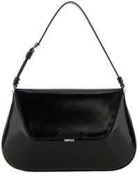AMINA MUADDI - Logo Embossed Foldover-Top Tote Bag - Lyst