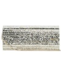 Jimmy Choo - Glitter Raffia Clutch Bag - Lyst