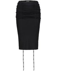 Vetements - Gathered Jersey Skirt - Lyst