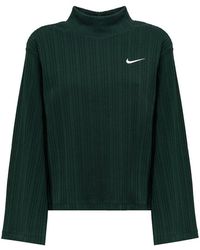 Nike Ribbed Jersey Long-sleeved Sweater - Green
