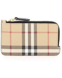 Burberry - Vintage Checked Zipped Wallet - Lyst