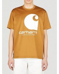 Junya Watanabe - X Carhartt Printed Crewneck T-shirt - Lyst
