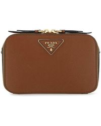 Prada Leather Odette Belt Bag - Brown