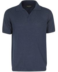 Roberto Collina - Collared Knit Polo Shirt - Lyst