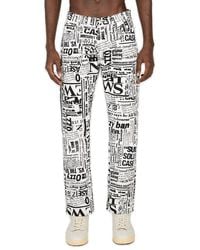 Aries - All-over Graphic Printed Straight-leg Jeans - Lyst