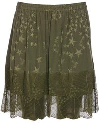 Zadig & Voltaire - Jimy Star-jacquard Silk Mini Skirt - Lyst