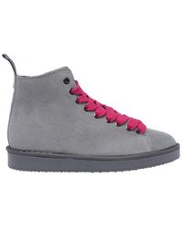 Pànchic - Logo Patch Lace-up Ankle Boots - Lyst