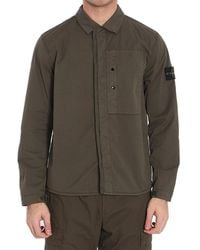 Stone Island - Compass Patch Long-Sleeved Jacket - Lyst