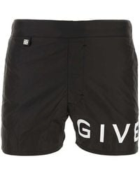 Givenchy - Logo Printed Swim Shorts - Lyst