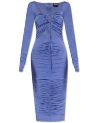 Versace - Dress With Slashes - Lyst