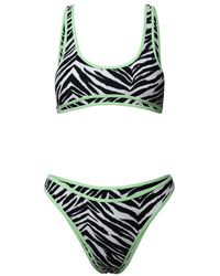 Reina Olga - Zebra Print Two-piece Bikini Set - Lyst