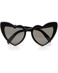 Saint Laurent - Loulou Heart-shape Frame Sunglasses - Lyst