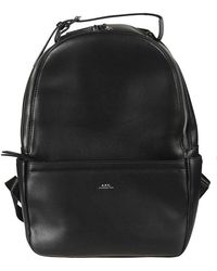 A.P.C. - Logo Stamp Zipped Backpack - Lyst