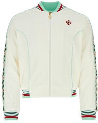 Casablancabrand - Laurel Logo-patch Zipped Track Jacket - Lyst