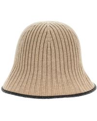 Brunello Cucinelli - Ribbed Knit Bucket Hat - Lyst