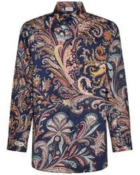 Etro - Allover Floral Printed Long-sleeved Shirt - Lyst