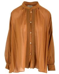 Forte Forte - Pleated Semi-Sheer Shirt - Lyst